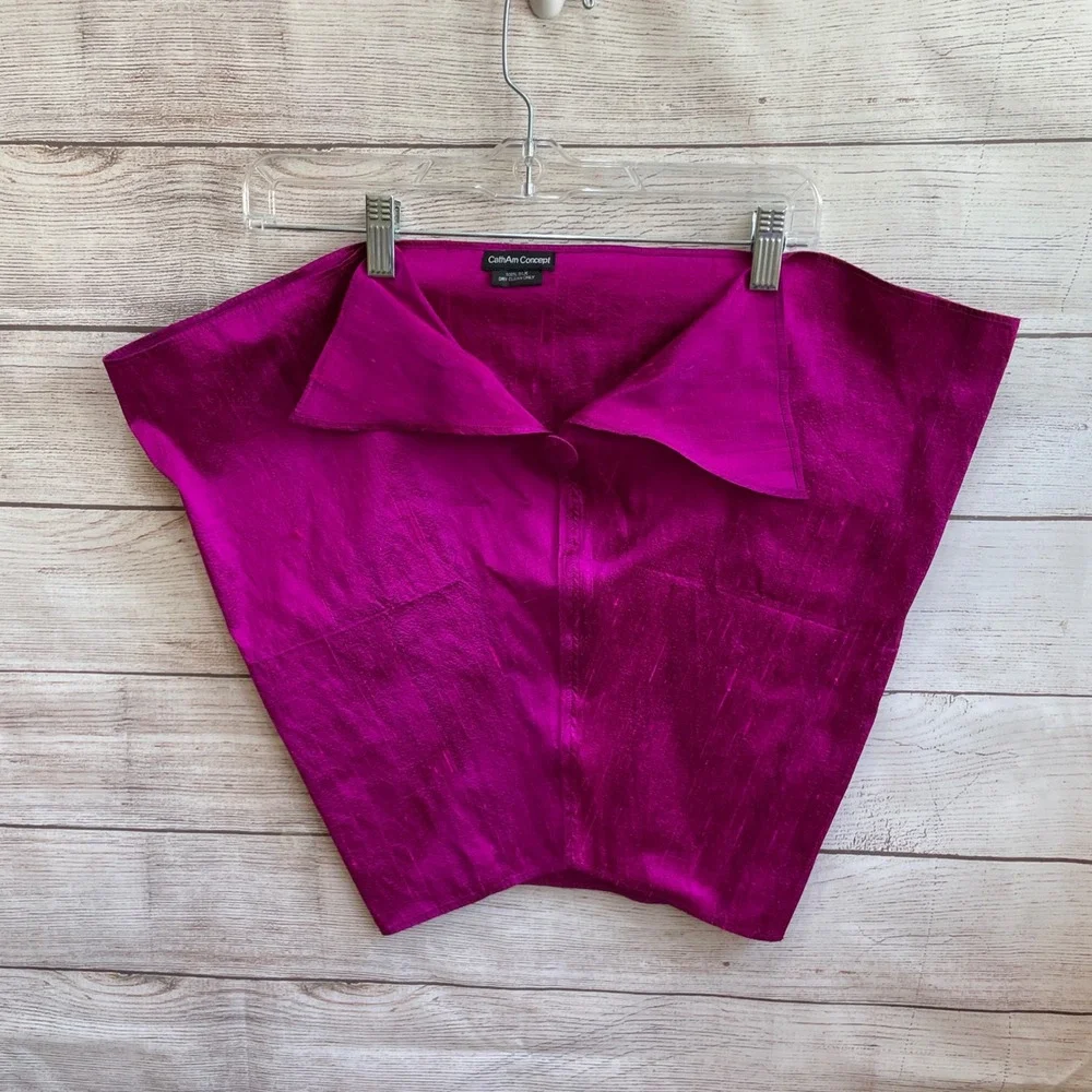 CATHAM CONCEPT 100% SILK DRAPE/SHAWL IN FUCHSIA